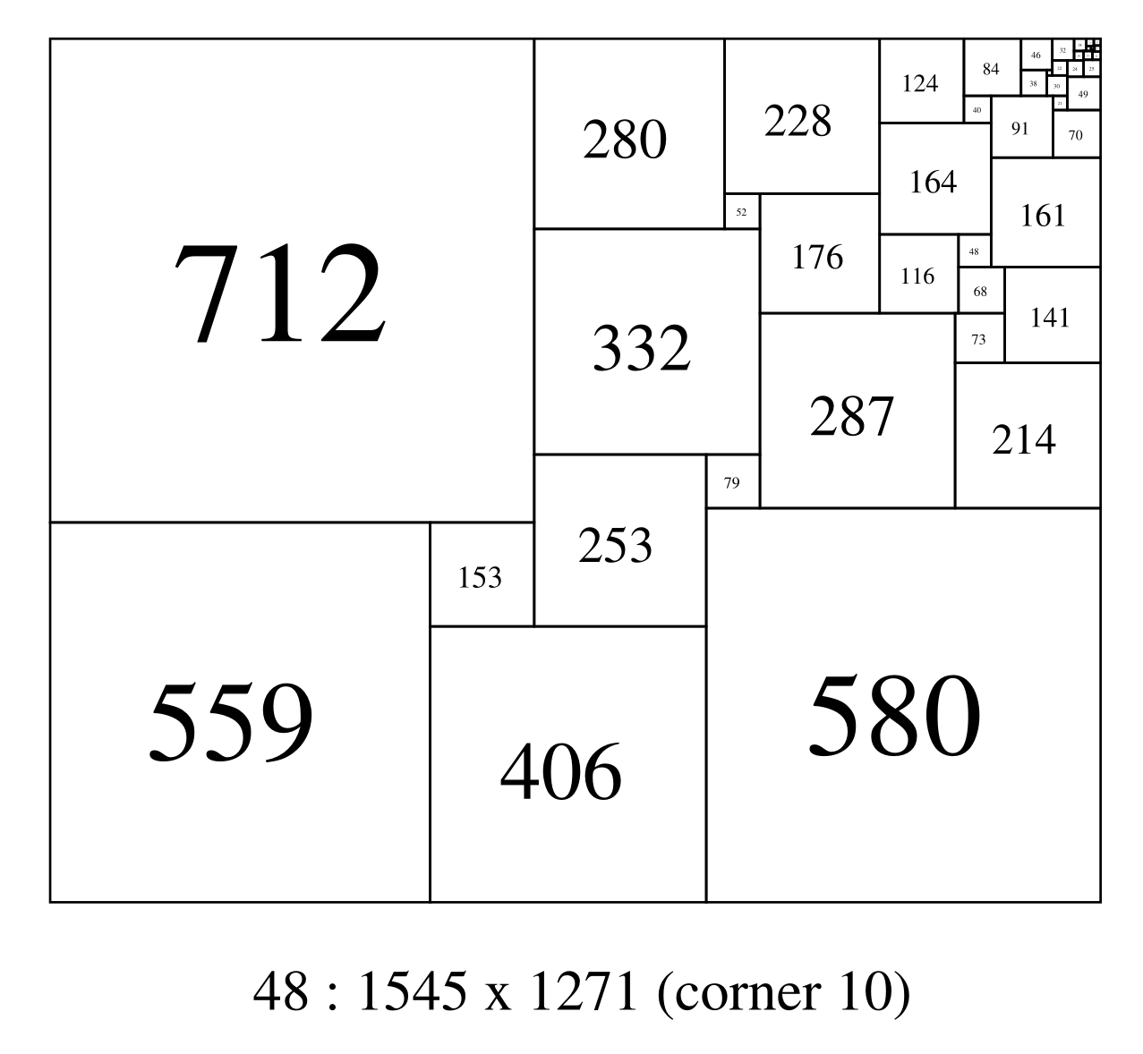 order 48: 1545x1271 ; a corner of 10