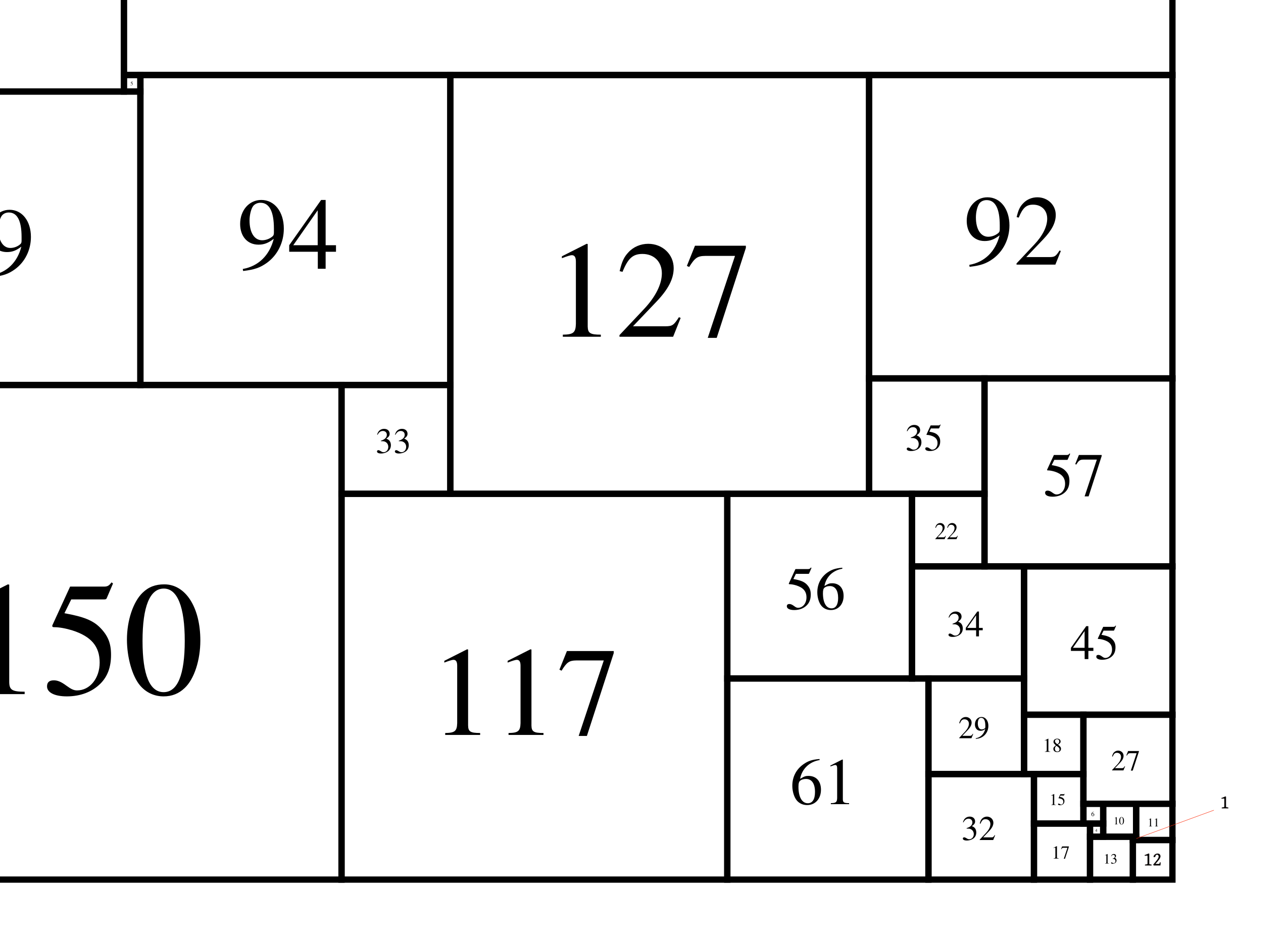 Order 31: 641x562; a corner of 12; closeup