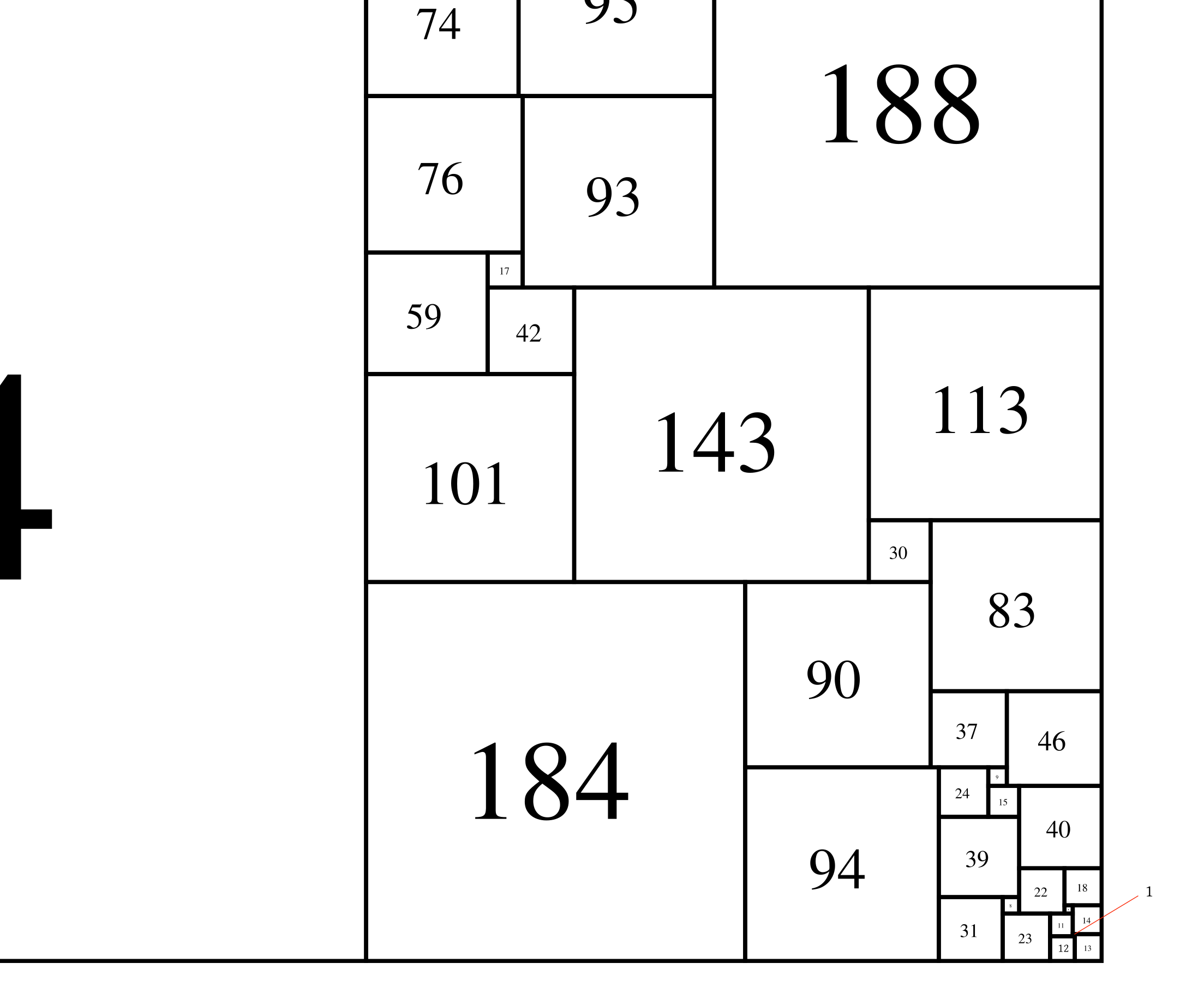 Order 43; 1567x1551; corner of 13 closeup