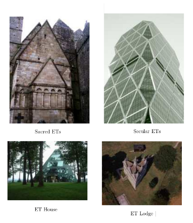 Gallery of equilateral triangles in buildings
